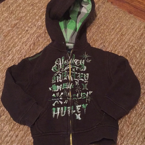 Boys Hurley zip up hoodie sweatshirt - Picture 1 of 3
